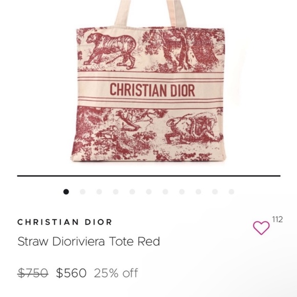 CHRISTIAN DIOR Dioriviera Tote Bag Part Of The Iconic DiorBook & Star Dior Charm - Picture 2 of 16